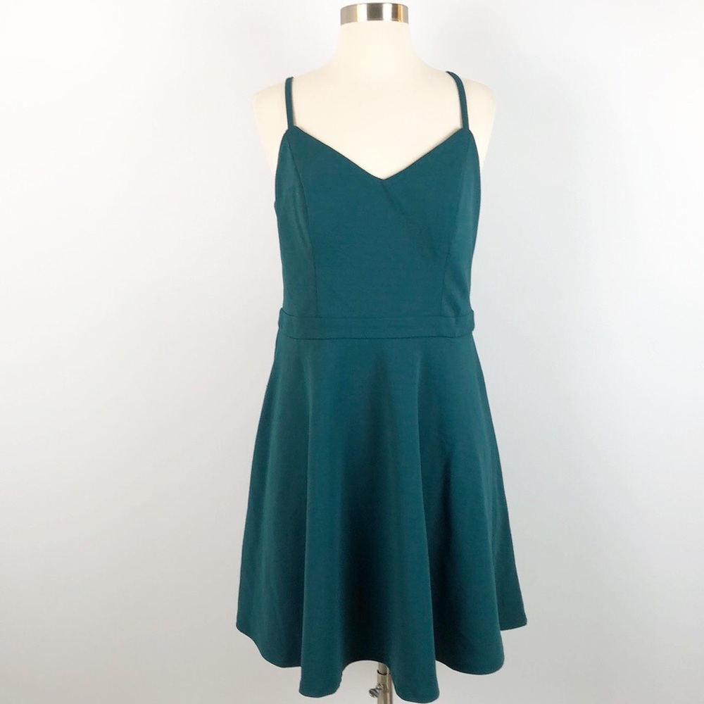 Speechless Flare Dress Evergreen Cocktail Size 13
